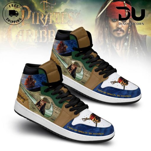 Captain Jack Sparrow – Pirates of the Caribbean Air Jordan 1 High Top Premium Shoes