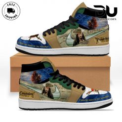 Captain Jack Sparrow Pirates of the Caribbean Nike Air Jordan 1 High Top Premium Shoes 3