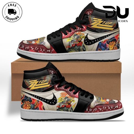 ZZ Top Air Jordan 1 High Top Premium Shoes