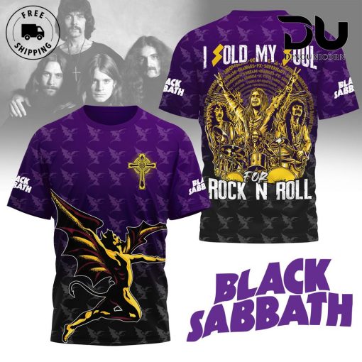 Black Sabbath I Sold My Soul For Rock N Roll 3D T-Shirt