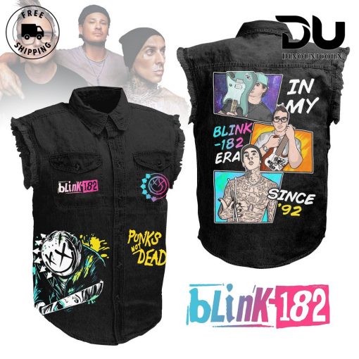 Blink 182 In My Blink 182 Era Sleeveless Cutoff Jacket