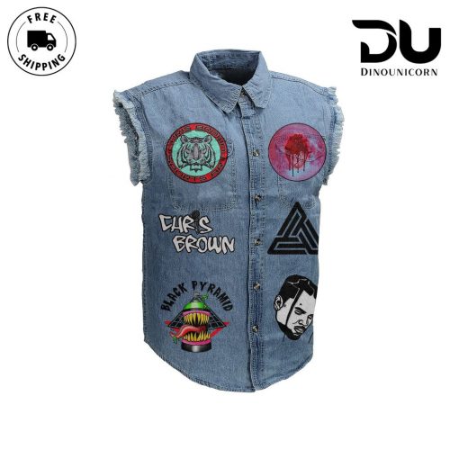 Chris Brown The 11:11 Tour  Sleeveless Cutoff Jacket