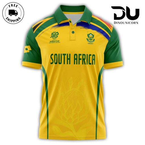 Cricket South Africa – 2024 ICC Men’s T20 World Cup Polo or T-shirt In Yellow