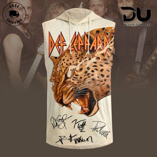 Def Leppard Rock Band Sleeveless Hoodie