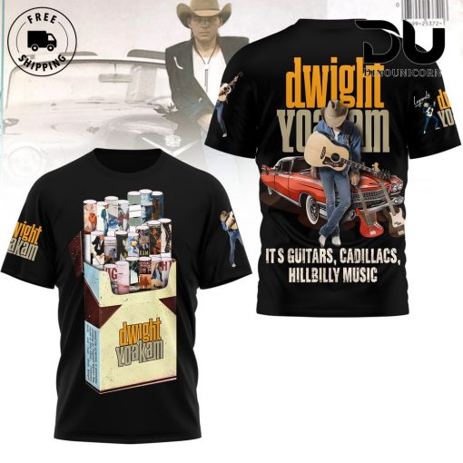 Dwight Yoakam Guitars And Cadillacs 3D T-Shirt