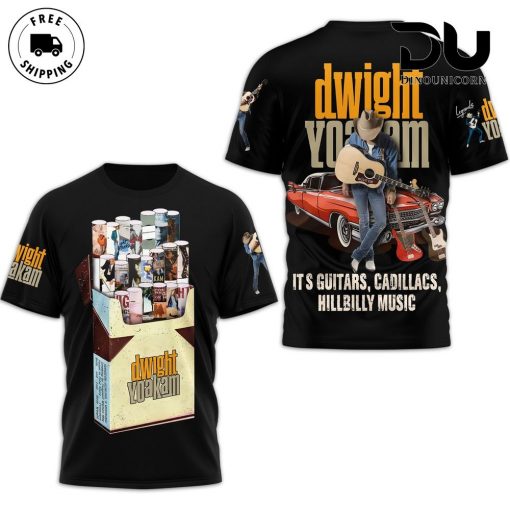 Dwight Yoakam Guitars And Cadillacs 3D T-Shirt