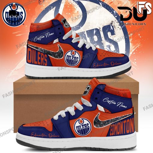 Edmonton Oilers 2024 Champions Stanley Cup Air Jordan 1 Sneaker