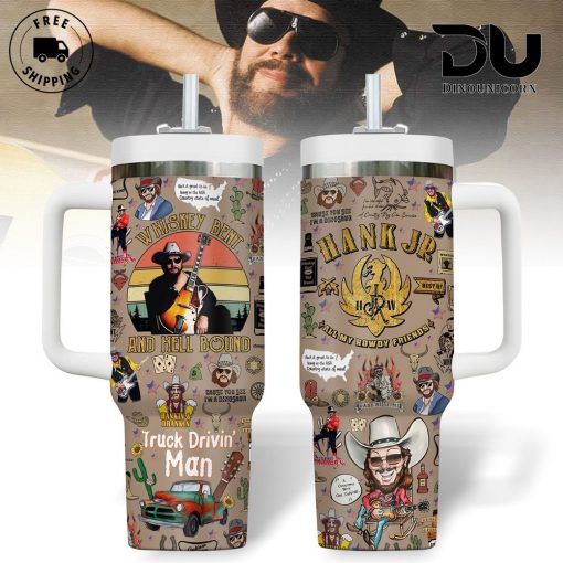 Hank Williams Jr. – Whiskey Bent And Hell Bound Stanley Tumbler Cup