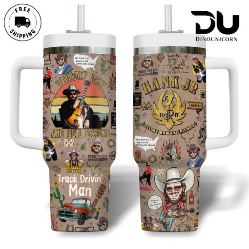 Hank Williams Jr. – Whiskey Bent And Hell Bound Stanley Tumbler Cup