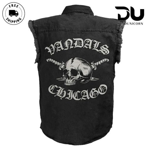 The Bikeriders Vandals Chicago Sleeveless Cutoff Jacket