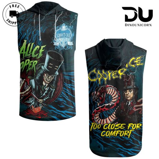 Alice Cooper Too Close For Comfort Sleeveless Hoodie