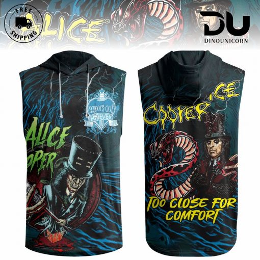 Alice Cooper Too Close For Comfort Sleeveless Hoodie