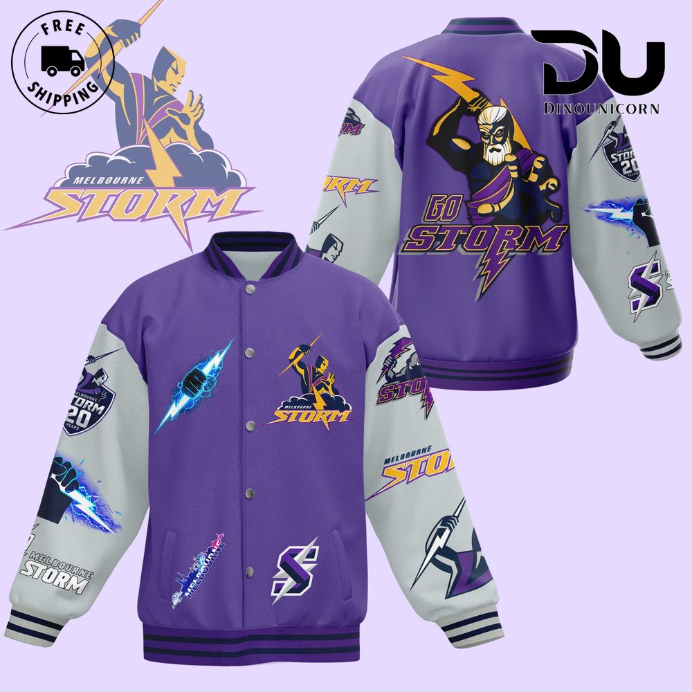 Melbourne Storm Football Club Baseball Jacket