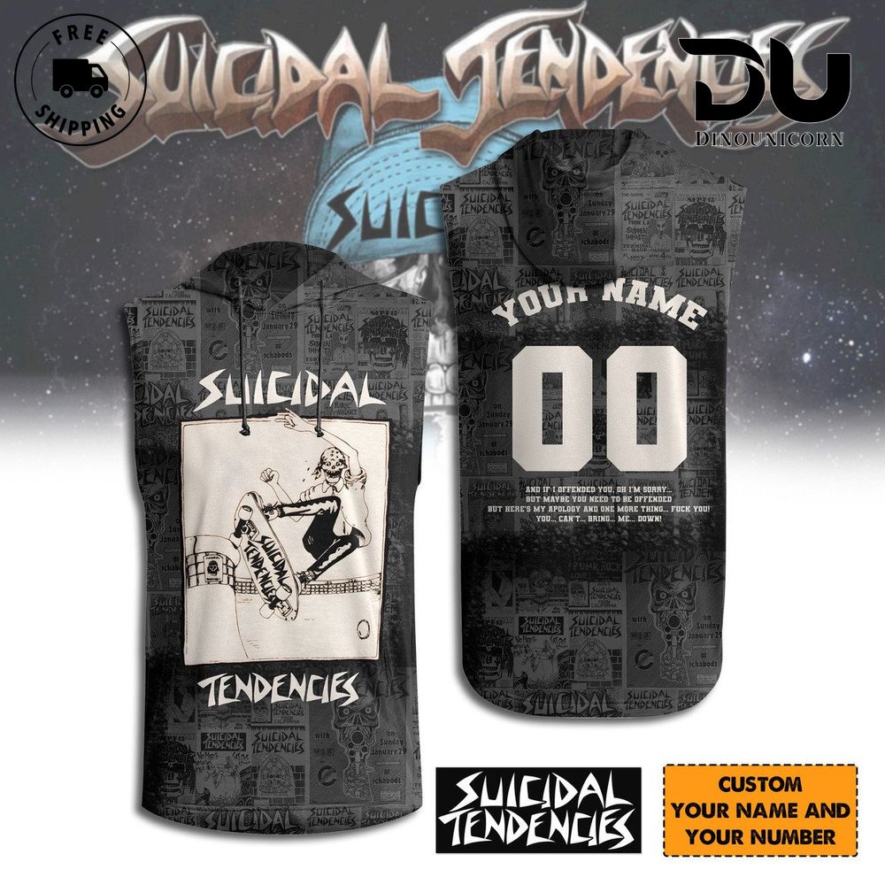 suicidal tendencies you cant bring me down Sleeveless Hoodie