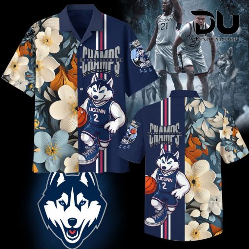 Uconn Huskies Men’s Basketball Hawaiian Shirt