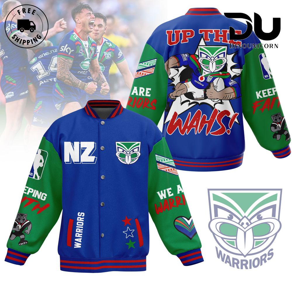 New Zealand Warriors Football Club Baseball Jacket