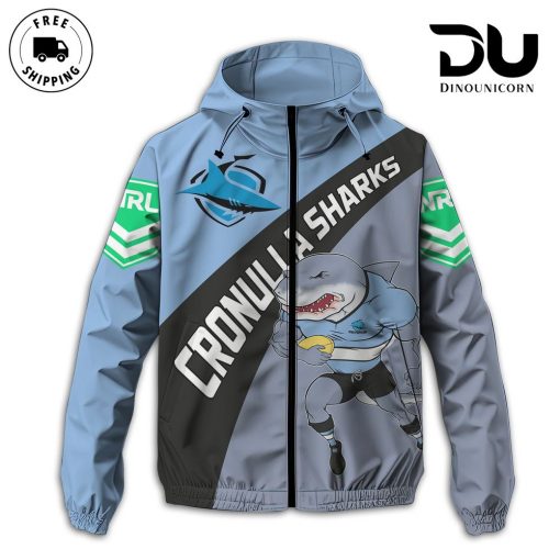 Cronulla Sutherland Sharks Football Club Windbreaker Outdoor Jacket