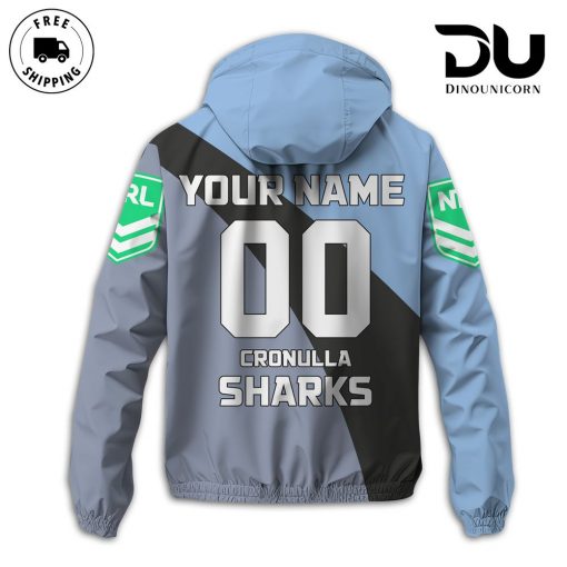 Cronulla Sutherland Sharks Football Club Windbreaker Outdoor Jacket