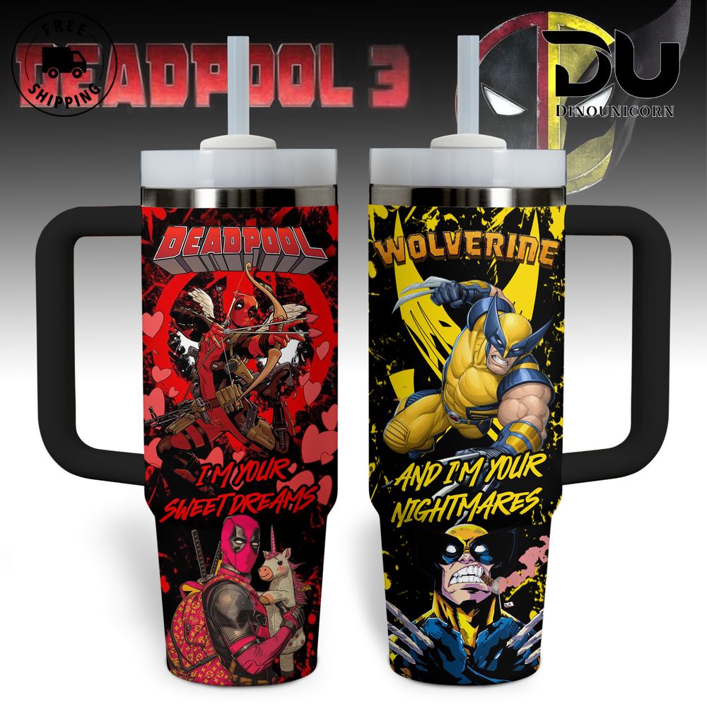 Deadpool Wolverine Stanley Tumbler Cup