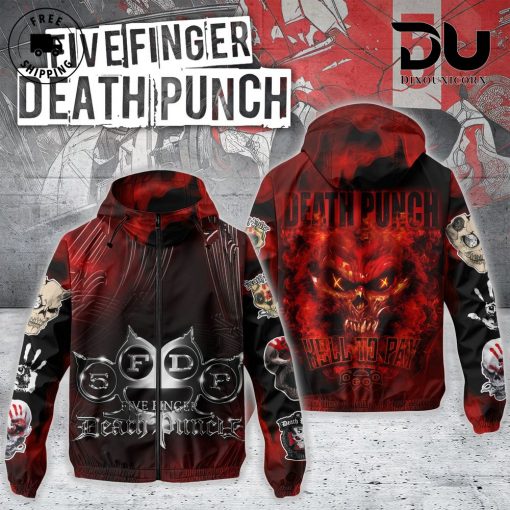 Five Finger Death Punch Hell To Pay Windbreaker Outdoor Jacket