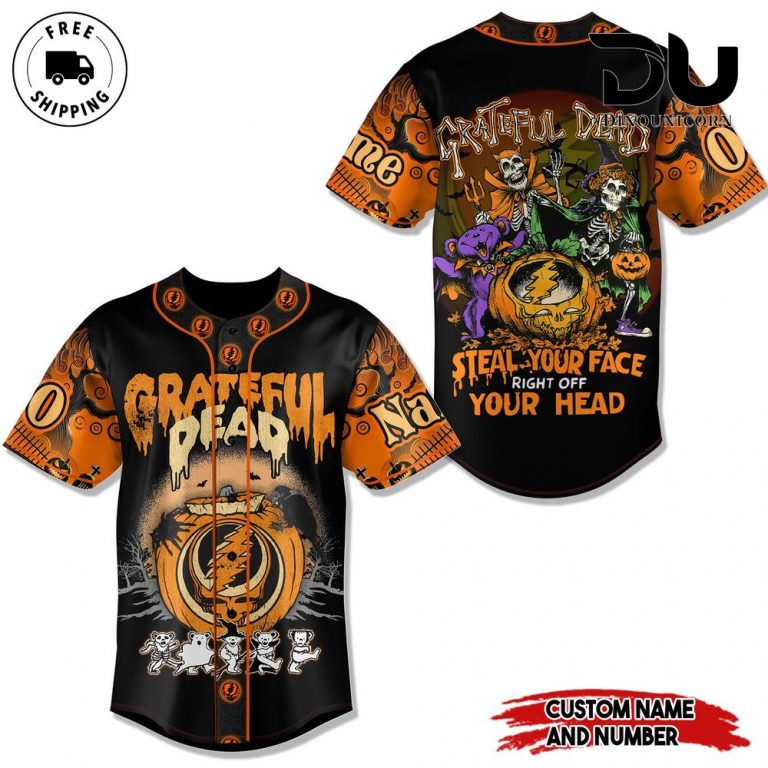 Grateful Dead Happy Halloween Baseball Jersey