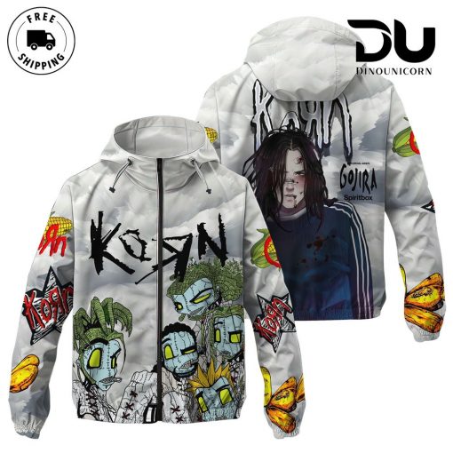 Korn And Gojira Windbreaker Outdoor Jacket – Ultimate Protection & Style