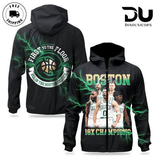 Nba Boston Celtics 18X Champions Windbreaker Outdoor Jacket