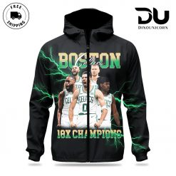 NBA Boston Celtics 18X Champions Windbreaker Outdoor Jacket