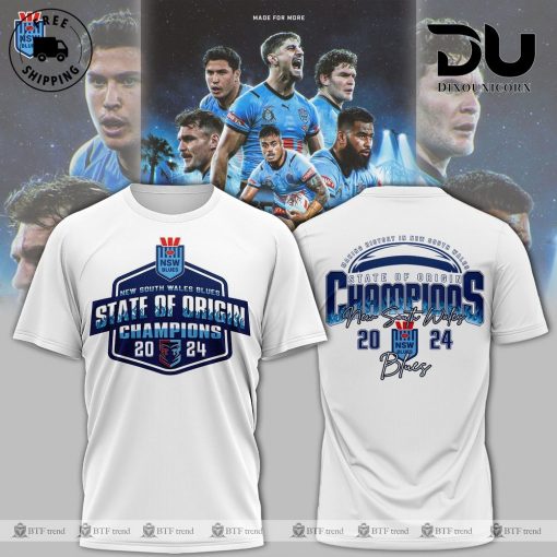 New South Wales Blues 2024 State of Origin series Championship T-Shirt