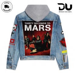 Thirty Seconds To Mars Hooded Denim Jacket