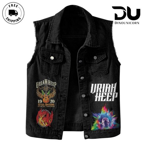 Uriah Heep Hell Fire And Chaos Sleeveless Cutoff Jacket