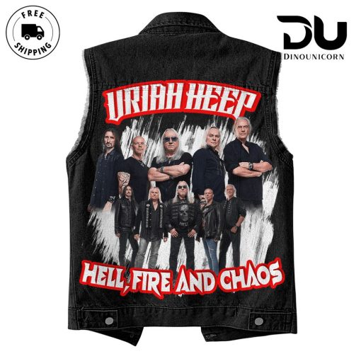 Uriah Heep Hell Fire And Chaos Sleeveless Cutoff Jacket