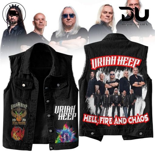 Uriah Heep Hell Fire And Chaos Sleeveless Cutoff Jacket