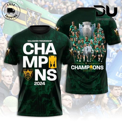 Northampton Saints Gallagher Premiership Champions 2024 Limited Edition T-Shirt