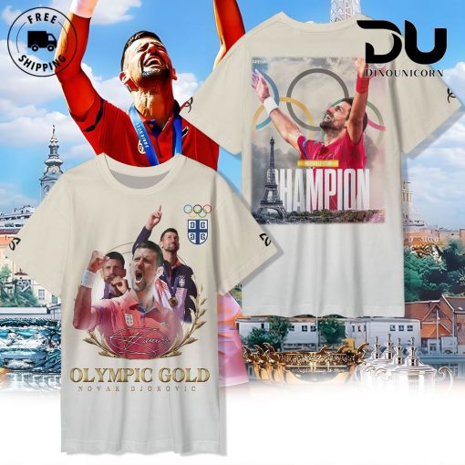 Novak Djokovic Champion Olympic Paris 2024 Limited Edition T-Shirt