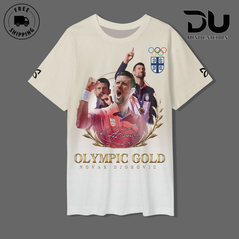 Novak Djokovic Champion Olympic Paris 2024 Limited Edition TShirt