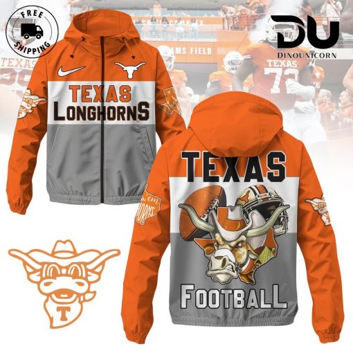 Texas Longhorns Football Team NCAA Windbreaker Jacket