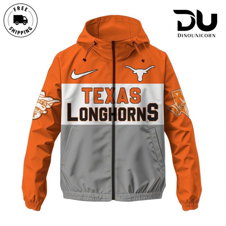 Texas Longhorns Football Team NCAA Windbreaker Jacket