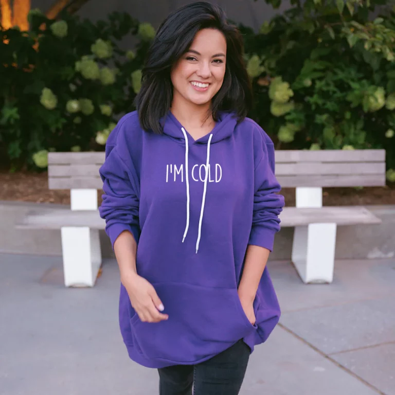 Purple giant hoodie