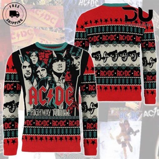 ACDC Highway to Hell Ugly Christmas Sweater