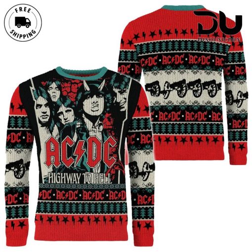 ACDC Highway to Hell Ugly Christmas Sweater