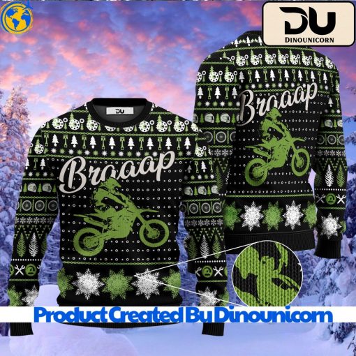 Braaap Moto Ugly Christmas Sweater