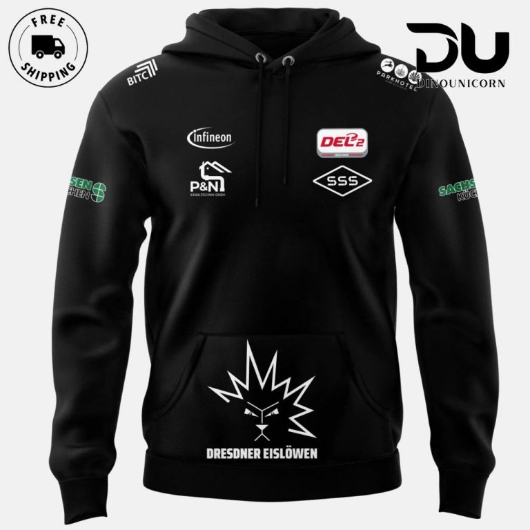 Dresdner Eislowen Ice Hockey Team Germany Hoodie