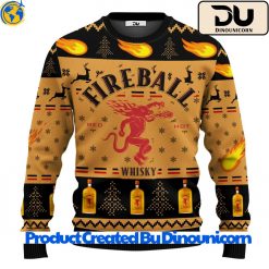 Fireball Whisky Ugly Christmas Sweater