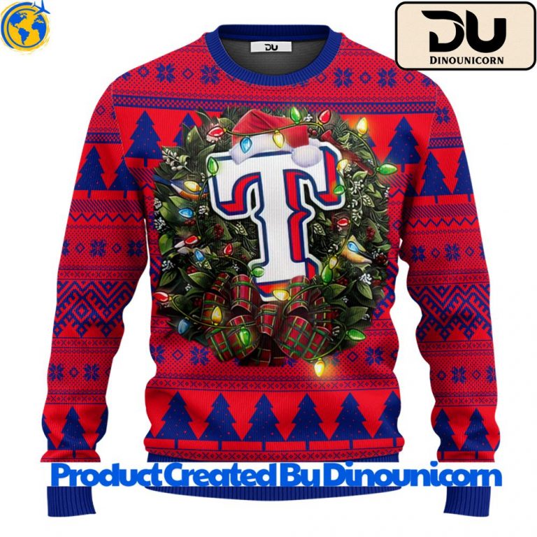 Texas Rangers MLB Ugly Christmas Sweater