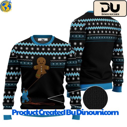 Gingerbread Cookie Monster Ugly Christmas Sweater