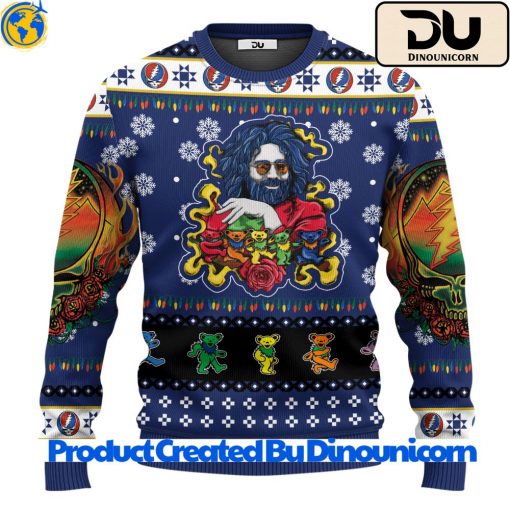 Jerry Garcia Grateful Dead Ugly Christmas Sweater