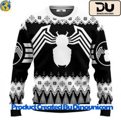 Marvel Comics Spider Man Black Ugly Christmas Sweater