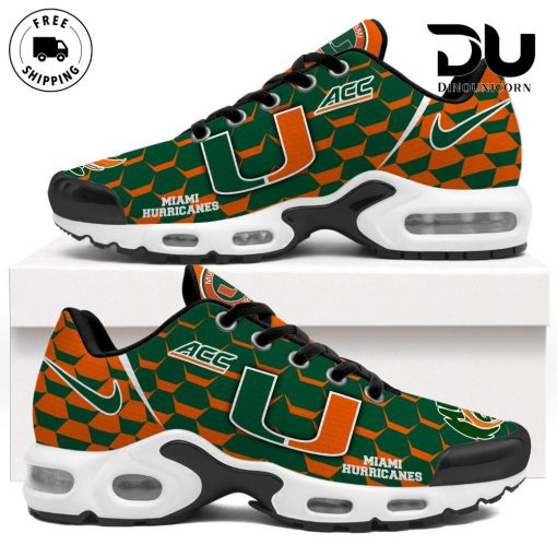 Miami Hurricanes Football NCAA Air Max Plus Shoes