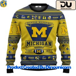 Michigan Wolverines Football NCAA Ugly Christmas Sweater